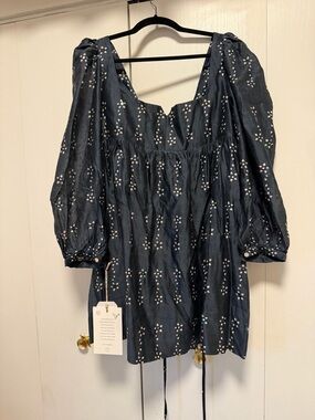 NWT Alix of Bohemia Christina Black Bloom Dress